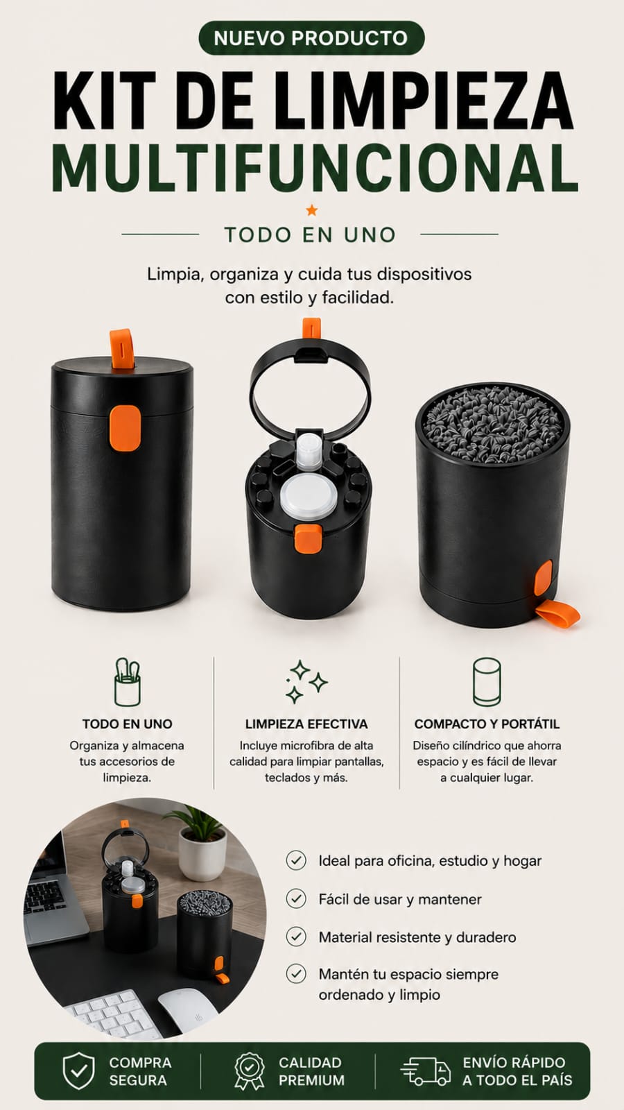 Kit de limpieza 15 en 1