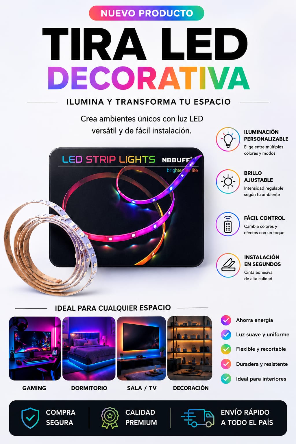 Tira de luces LED RGB